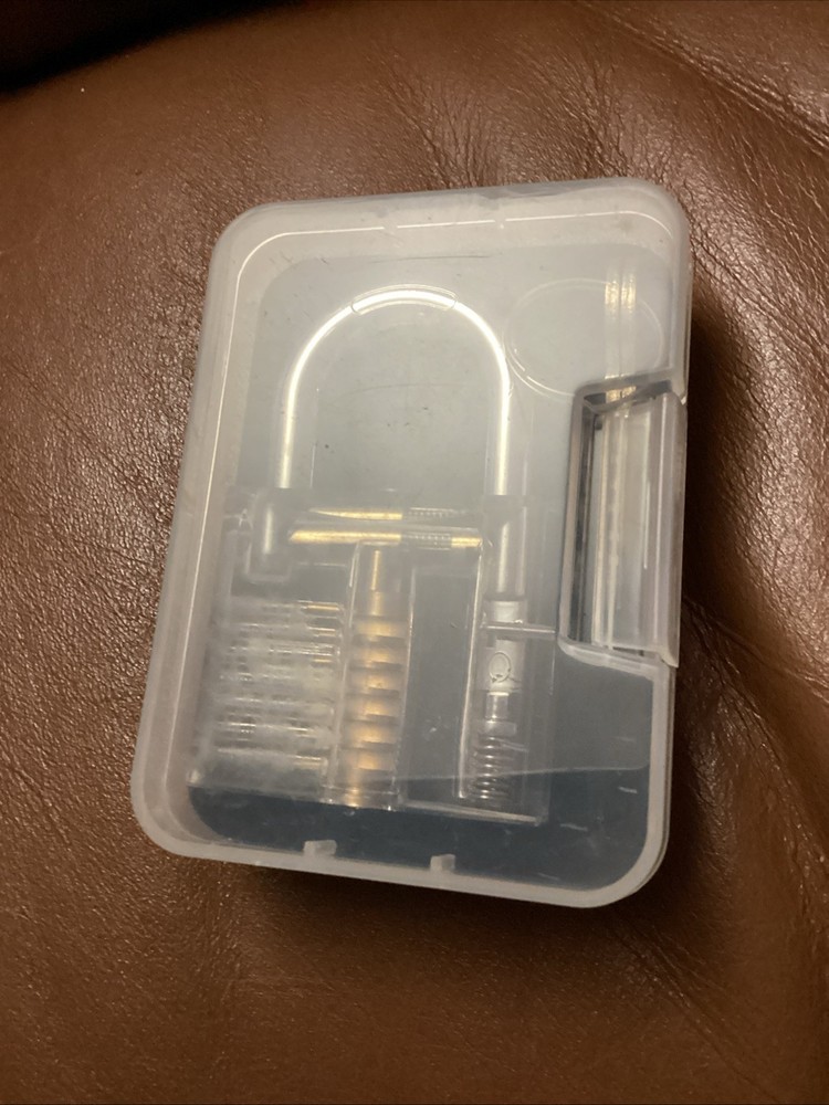 See Thru Working Padlock Heavy Plastic