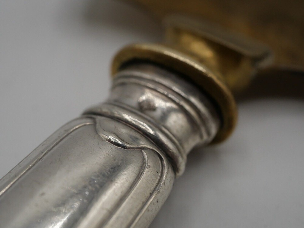 PIE SERVER SILVER HANDLE MINERVA STAMP SHELL MODEL