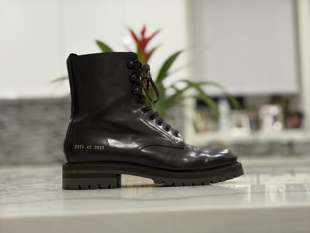 common projects Men’s combat Boot Brown Size 42