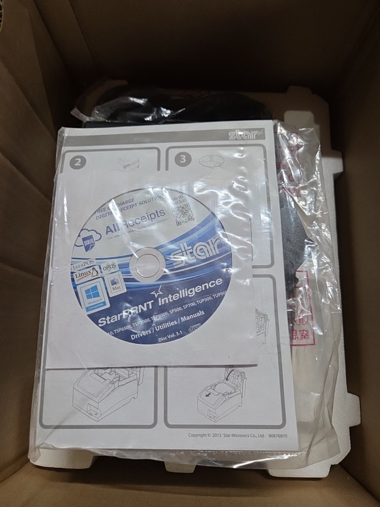 Star SP700 Ethernet Kitchen Order Printer Square Clover Touch Bistro