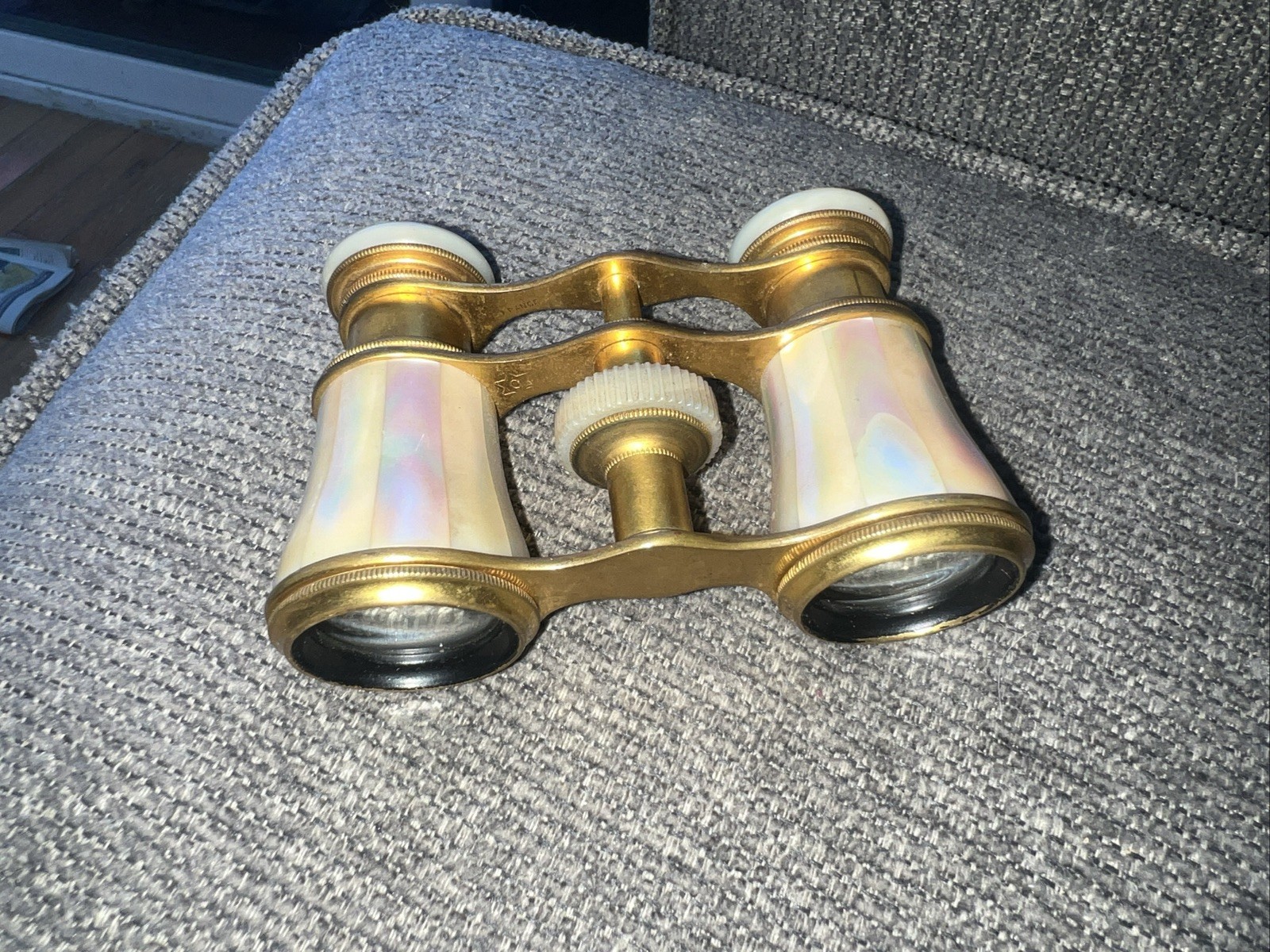 2 Pair Of Antique late 1800 LeMaire Mother of Pearl Opera Binoculars Glasses .