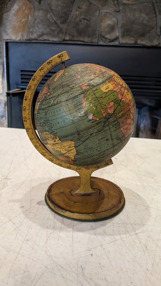 Vintage J. Chein & Co. World Globe Rotating Base