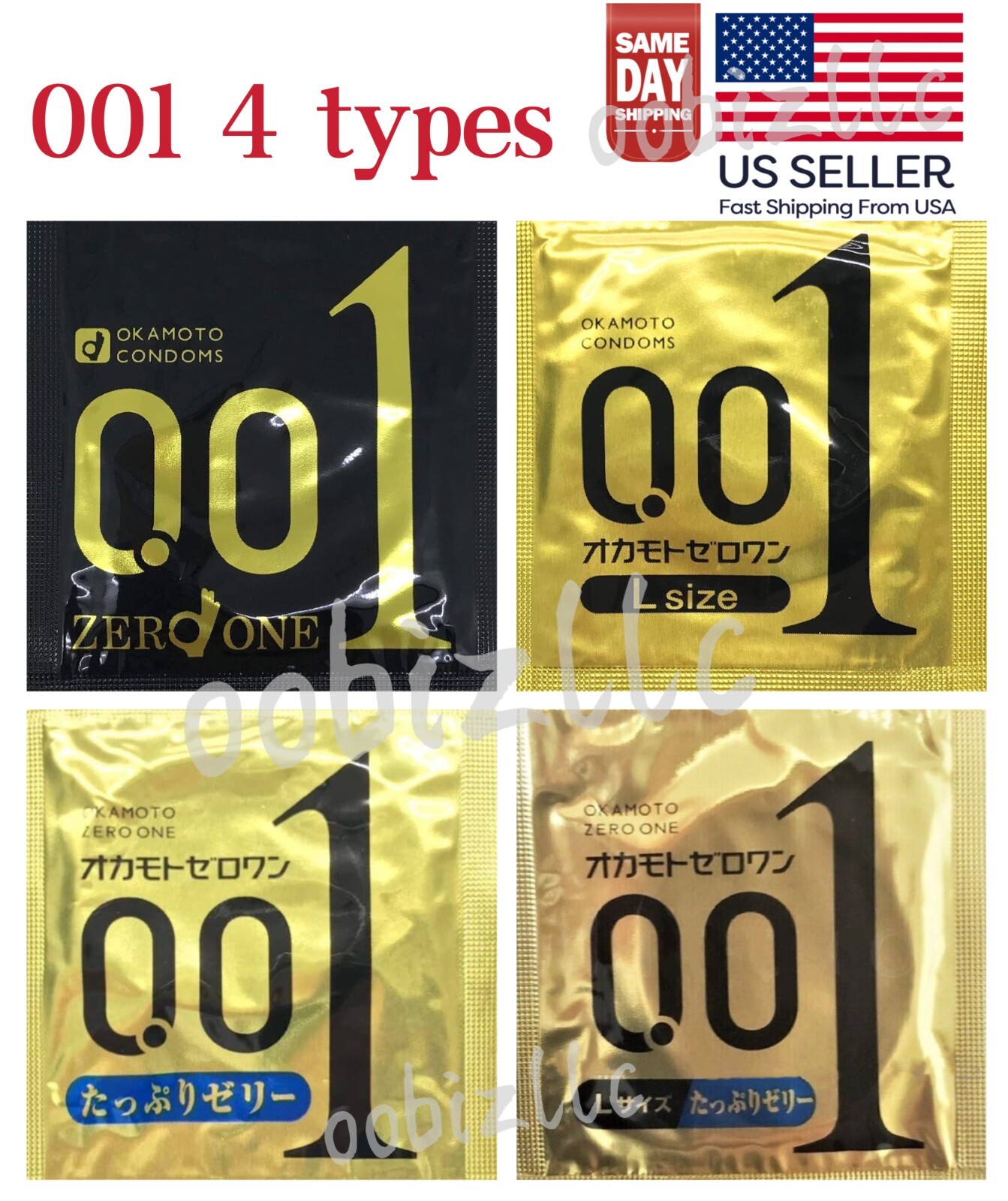OKAMOTO 001 Ultra thin Condom 4 types Made In Japan-(US seller)