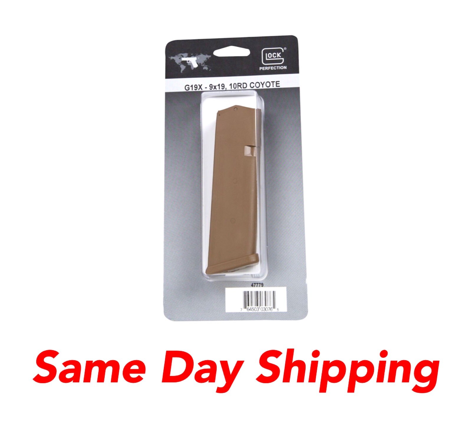 NIB Glock OEM 19X 9mm 10-Round Factory Magazine Coyote 47779