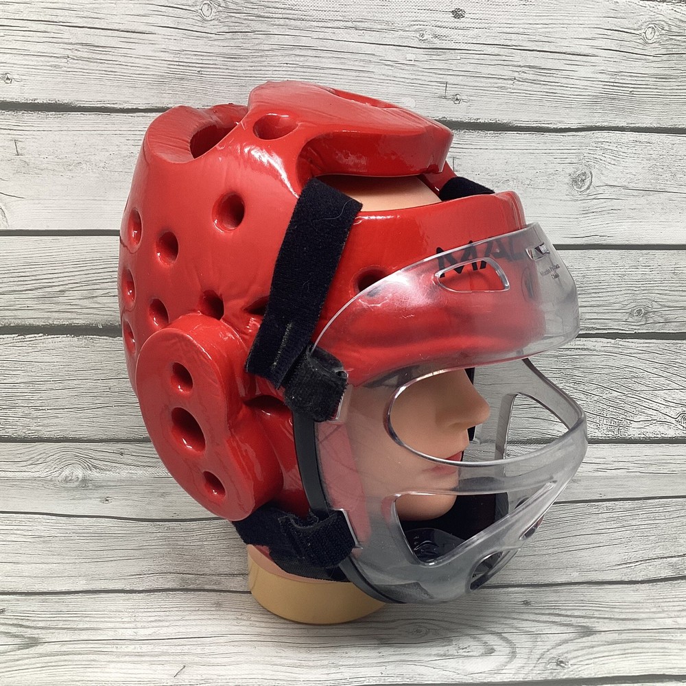 Macho Martial Arts Head Gear Red
