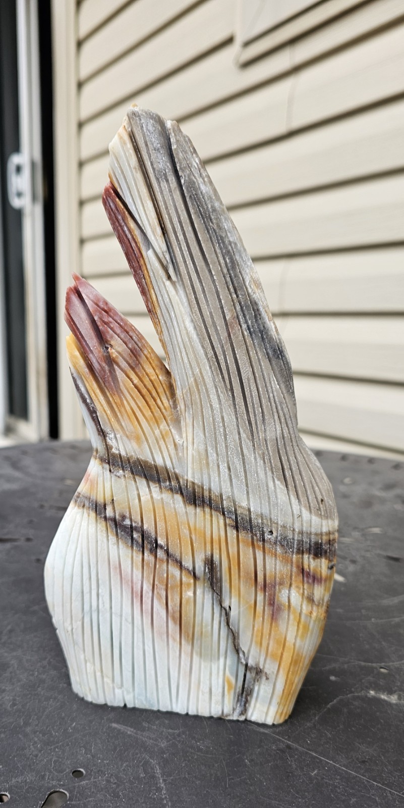 Carribean Calcite Owls In Tree Carving