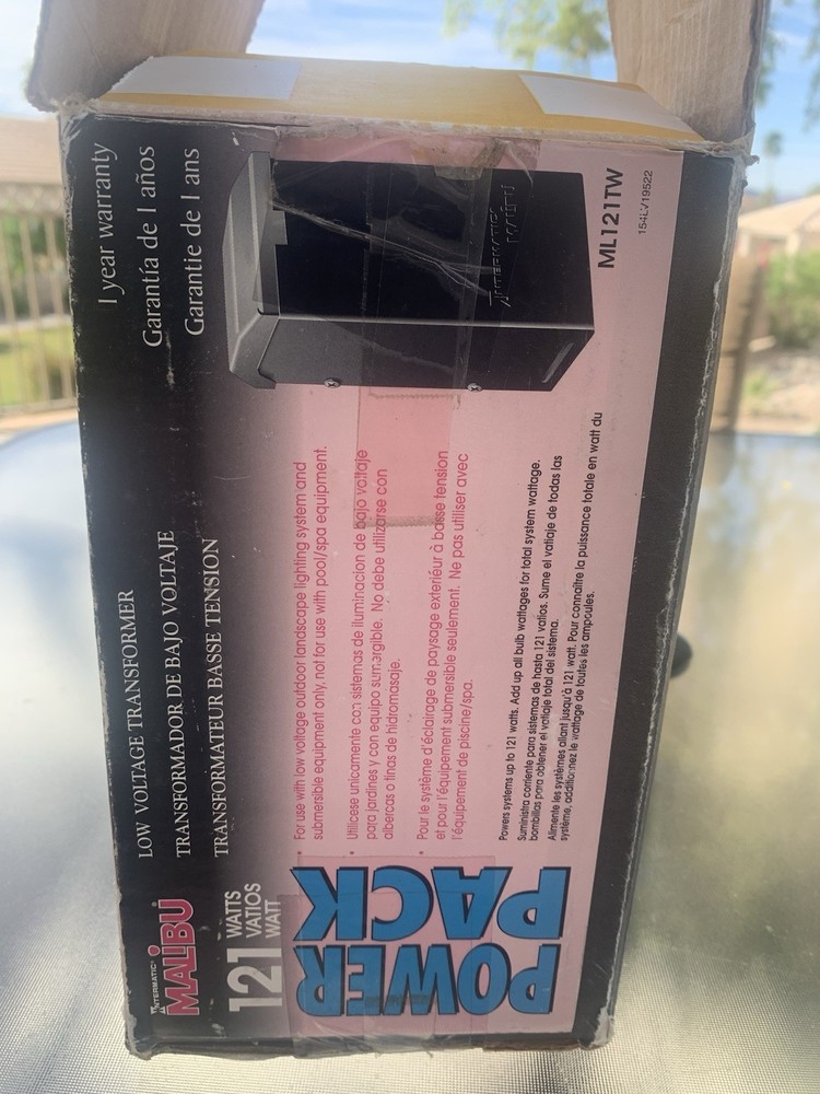 Intermatic ML121TW Outdoor Low Voltage Transformer & Timer With Instructions