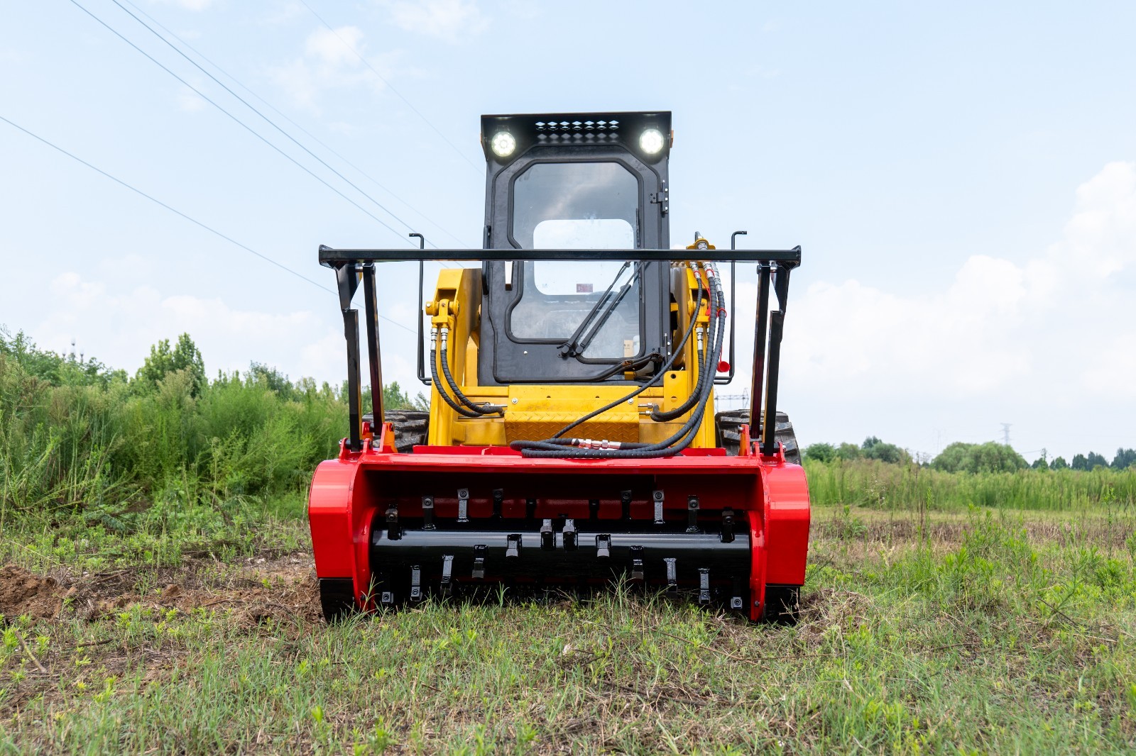 Heavy Duty 46" Cutter Mulcher for Bobcat Skid Steer Cuts Trees Bush Clearing