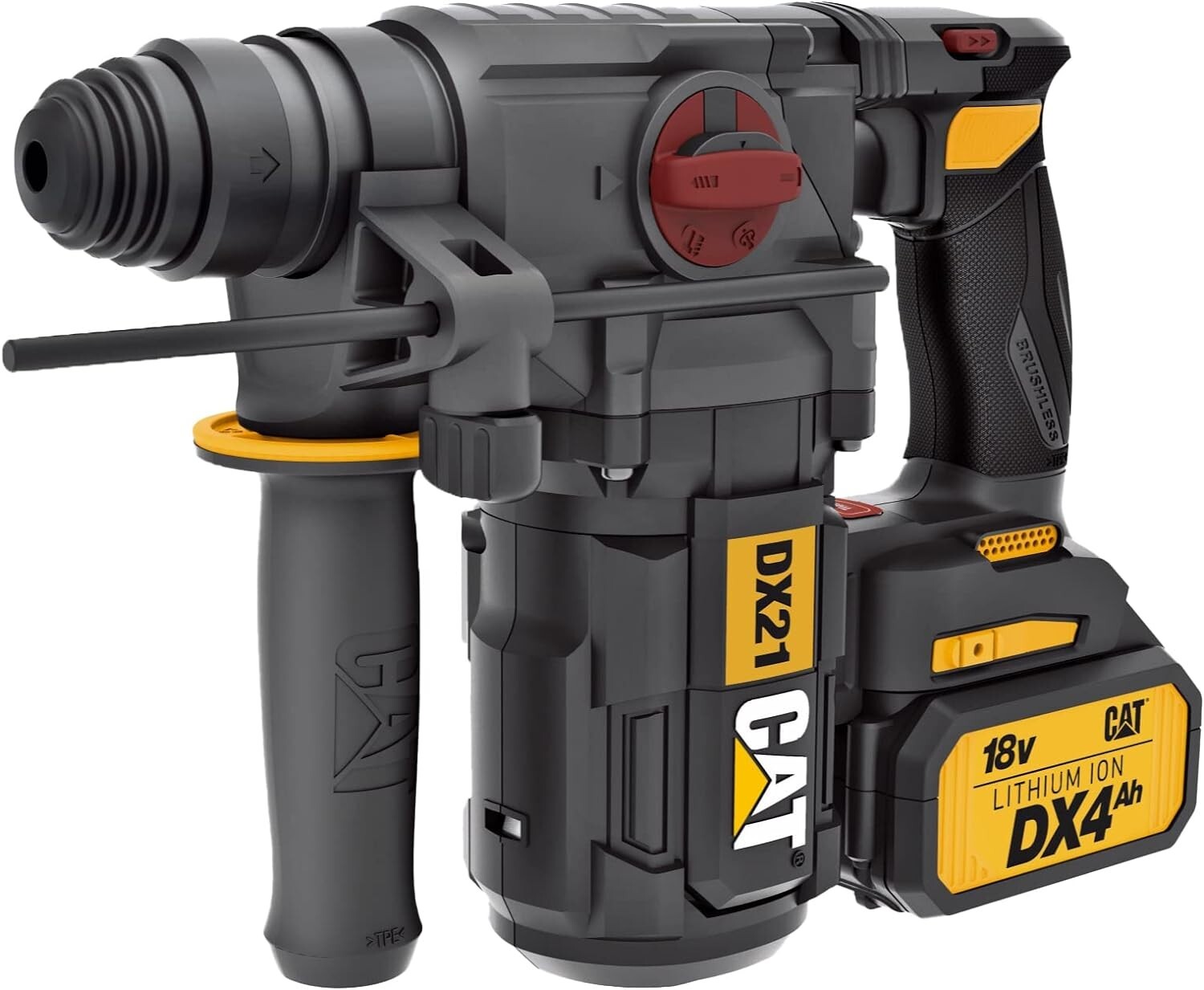 Cat® 18V 1 FOR ALL 1” Cordless Rotary Hammer Drill, Brushless Motor-DX21