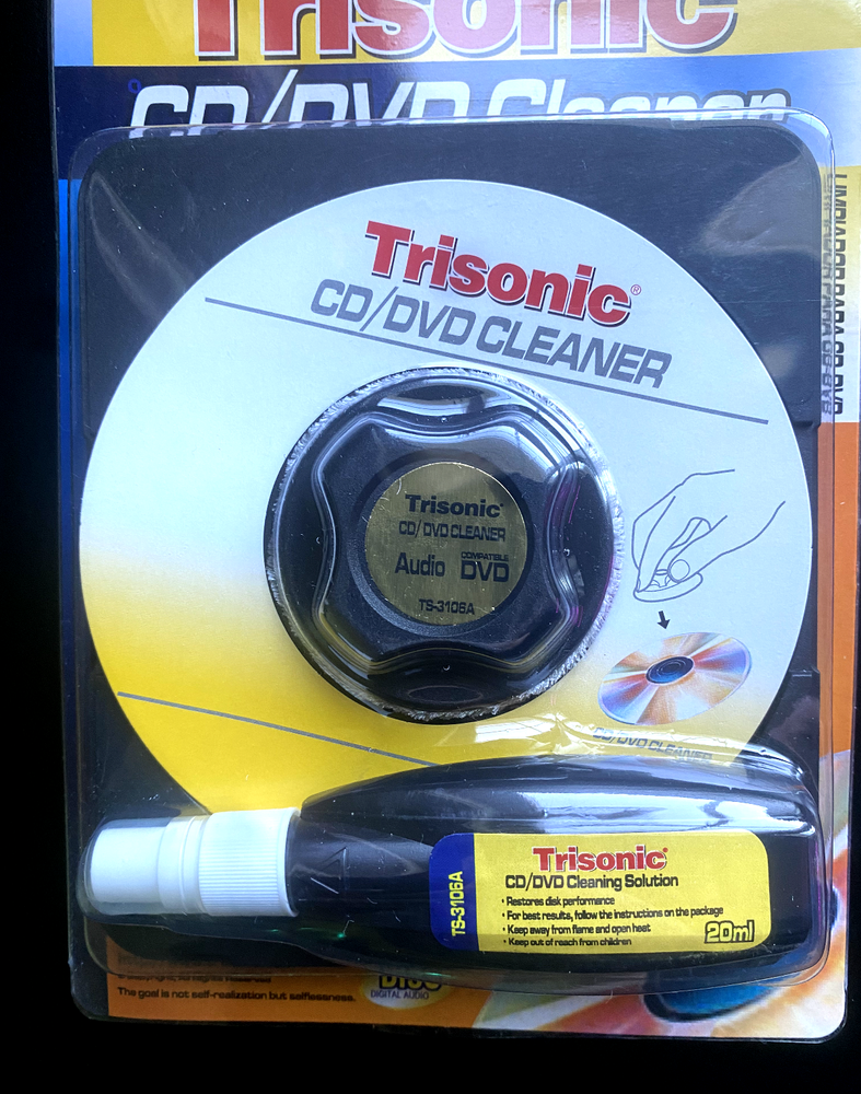 Trisonic CD/DVD Cleaner with Fluid, TS-3106A