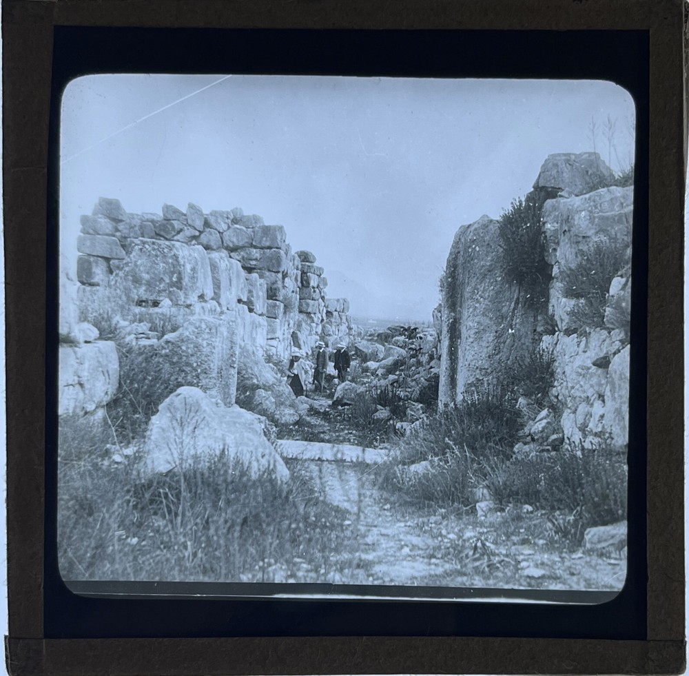 Victorian Ancient Ruins Magic Lantern Slide (I1)