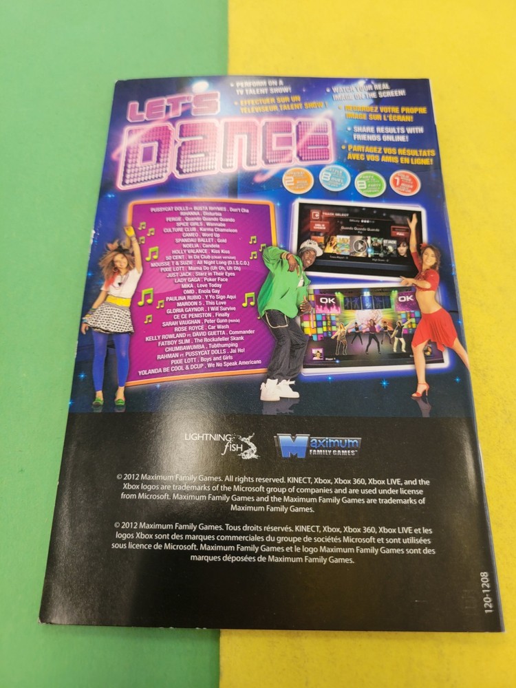 Let's Dance (Xbox 360) Manual Only