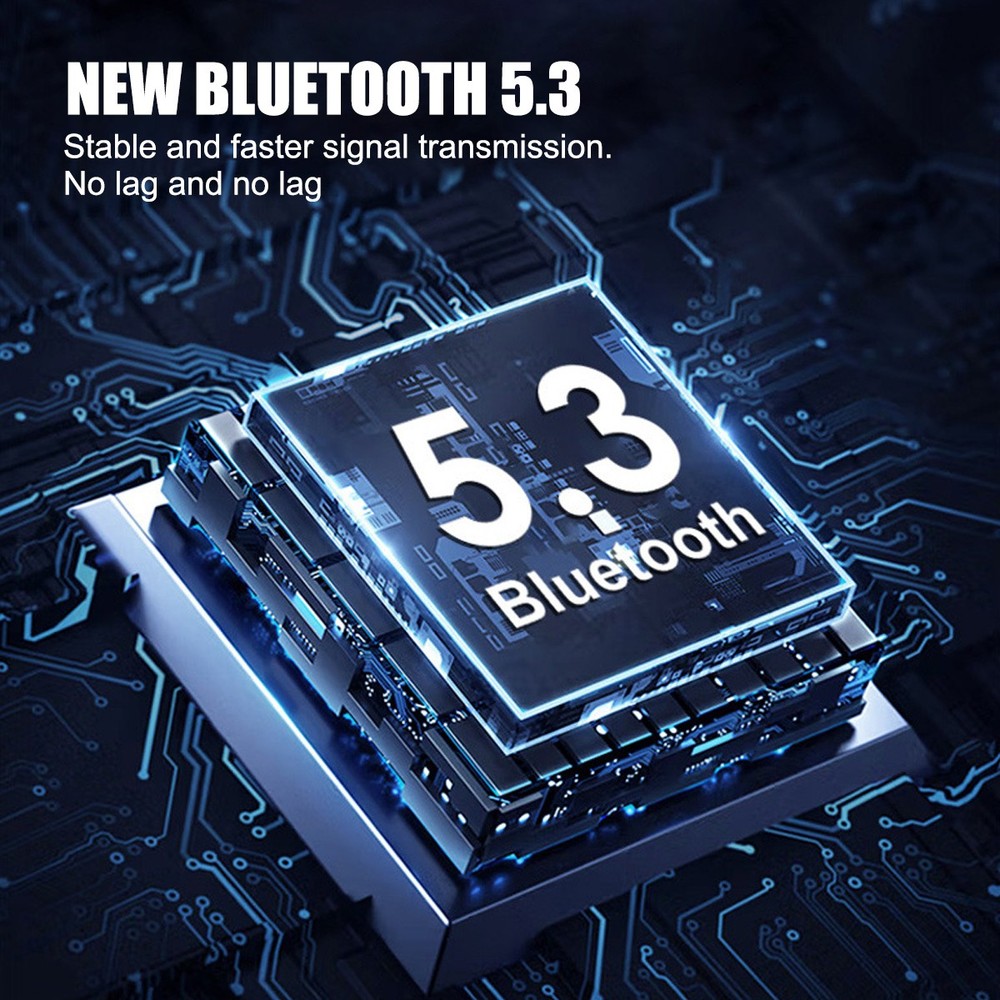 New Bluetooth 5.3 Transmitter Receiver 2-in-1 w/ Dual Link & Zero Latency Audio