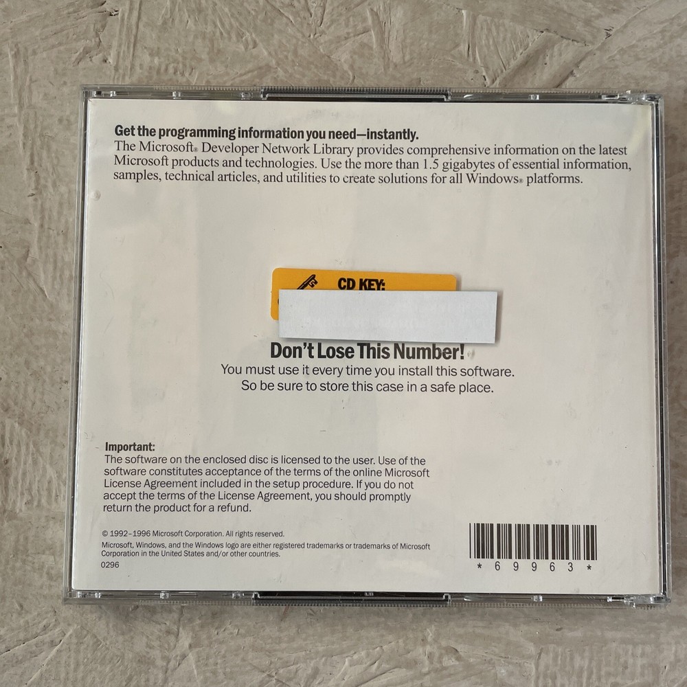 Microsoft Developer Network Library April 1996