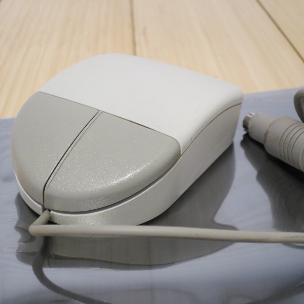 Original IBM Tank Mouse 96F9275 Wired 2 Button - Tested 04