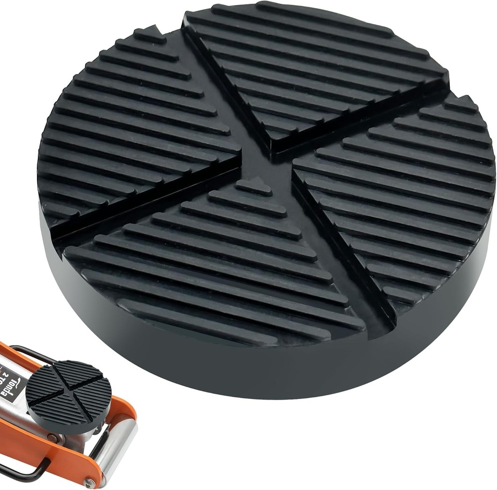 Slotted Design Jack Pad Adapter - Protect Vehicle Frame with Durable Rubber