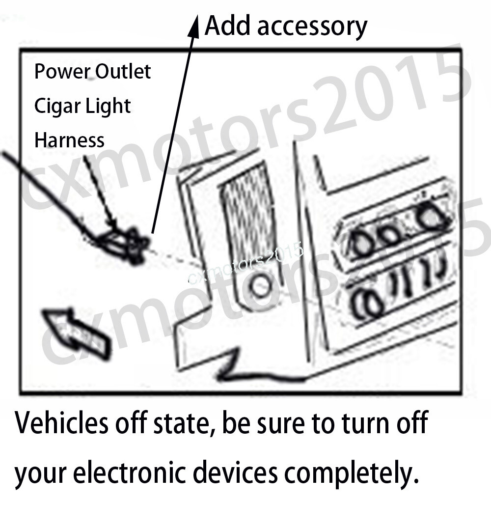 FITS GM CIGAR LIGHTER POWER OUTLET IGNITION 12V POWER WIRE HARNESS ADAPTER