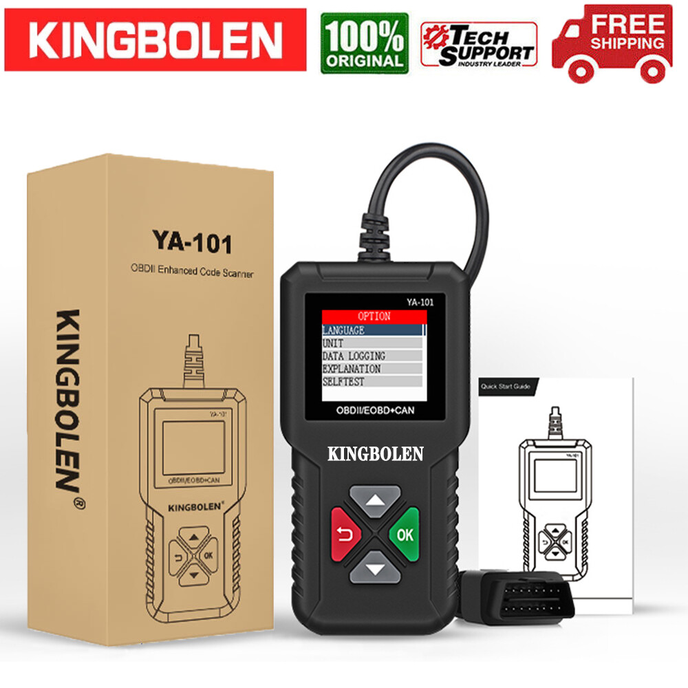 KINGBOLEN YA101 Code Reader OBD2 Scanner Car Check Engine Fault Diagnostic Tool