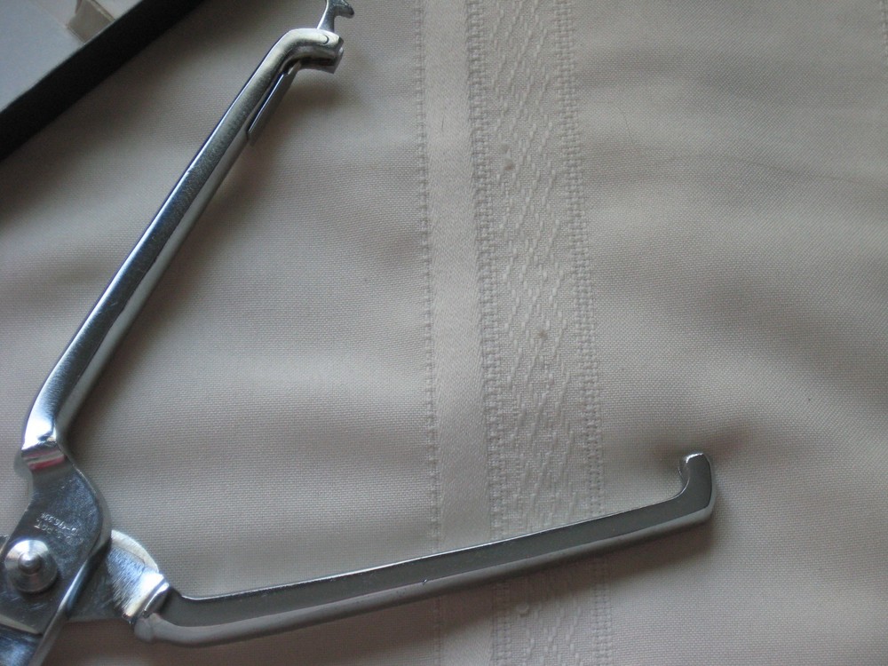 Vintage AS Chrome Finish Poultry Bone Game Shears Sicissors Italy Nice Condition
