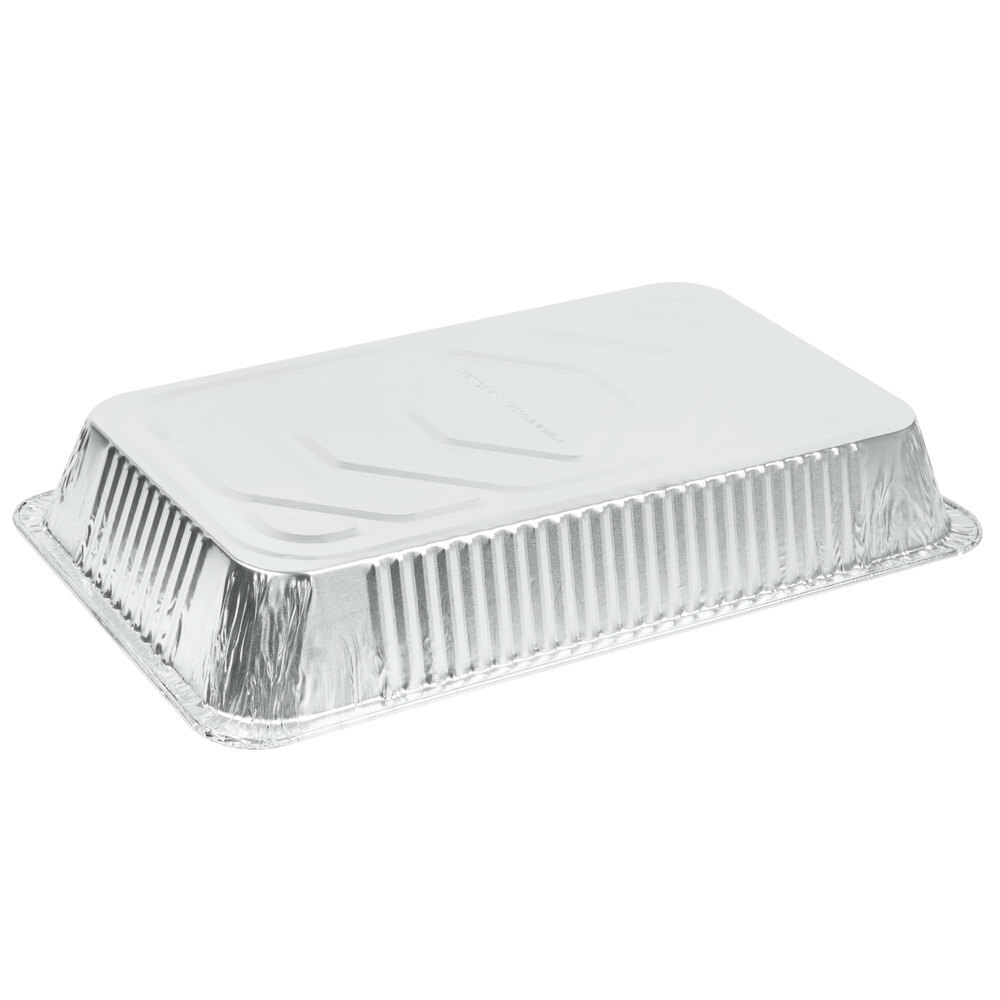 Choice Full Size Foil 3 3/8" Deep Steam Table Pan - 10/Pack
