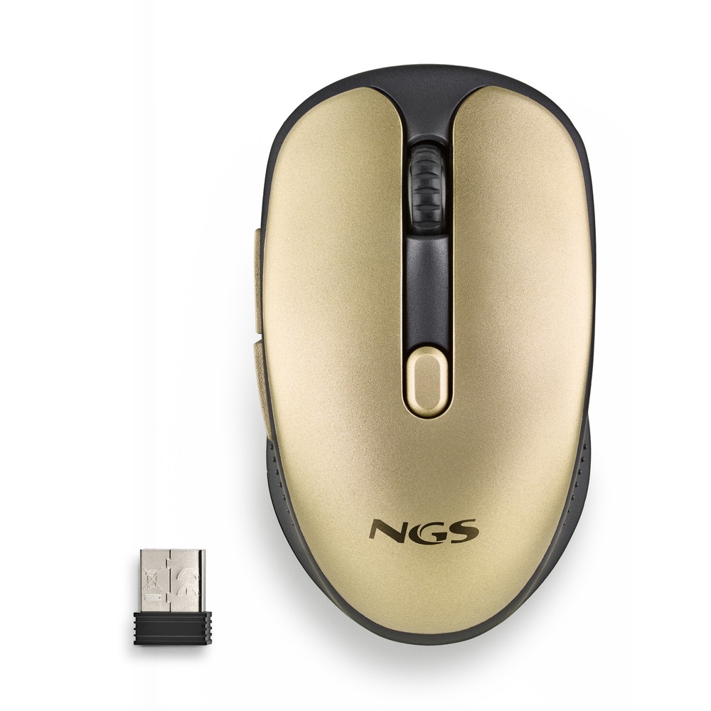 NGS EVO Rust Gold, Wireless Rechargeable Silent Mouse, Gold