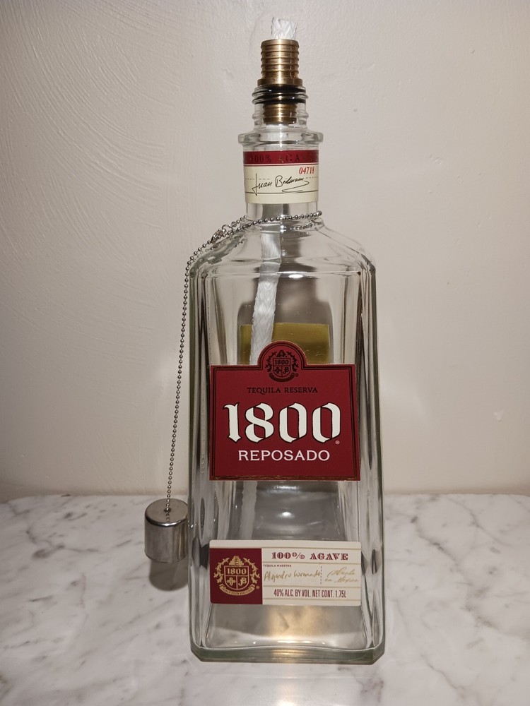 1800 Tequila Upcycled Tiki Torch