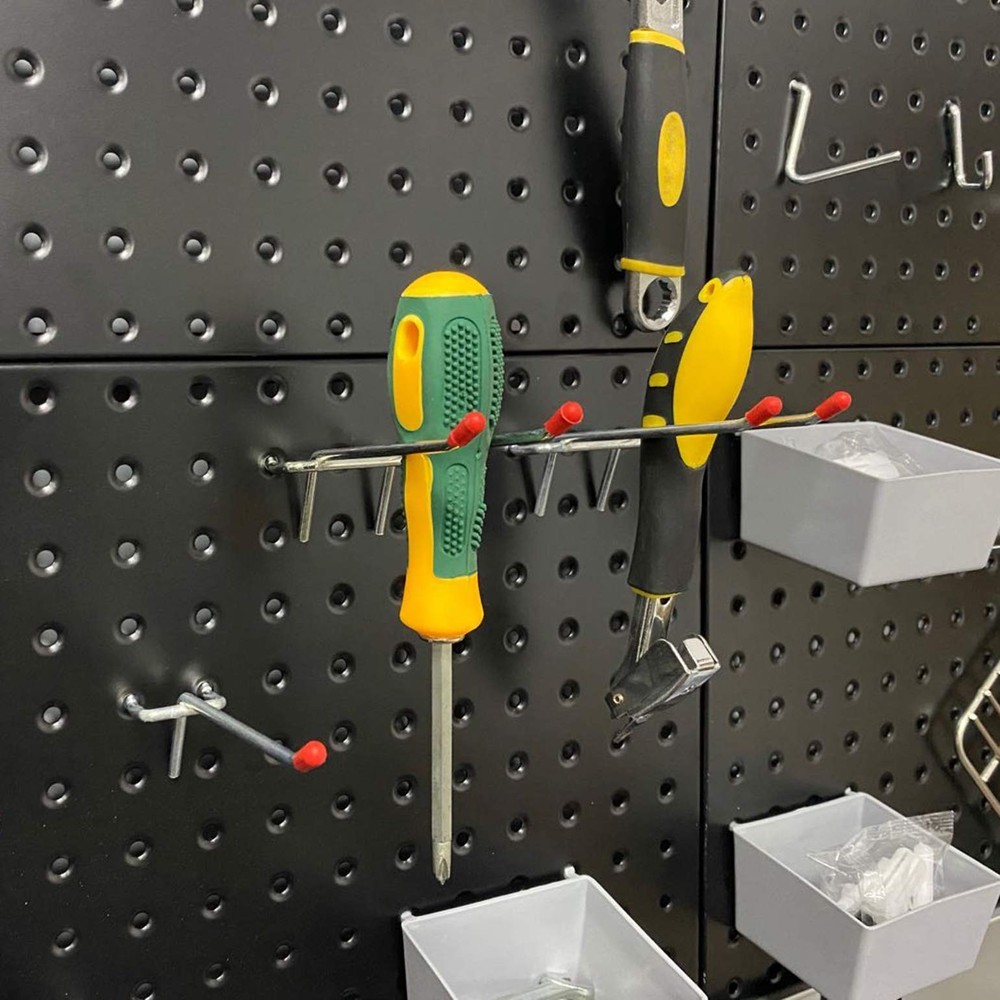 Wallmaster Pegboard Organizer Garage Storage 48pcs Pegboard Hooks Set, Pegbo...