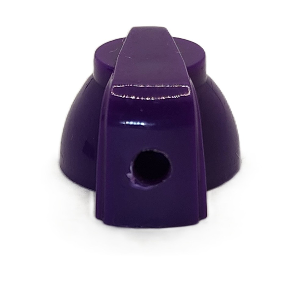 3x Purple Chicken Head Knobs with Brass Insert and Set Screw