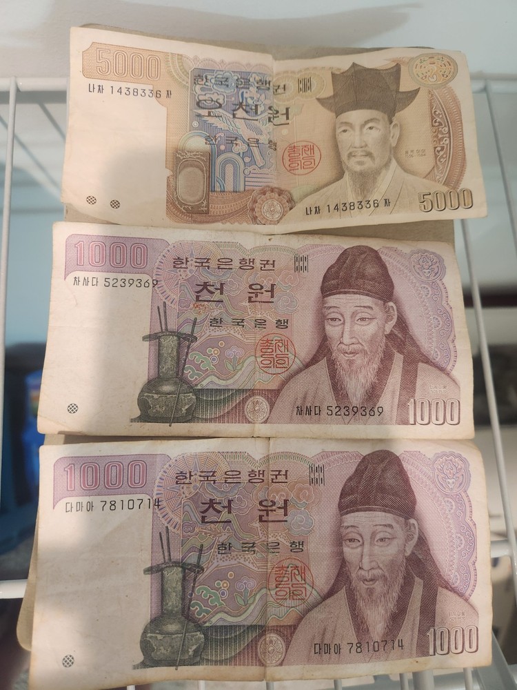 Korean Won Currency Notes