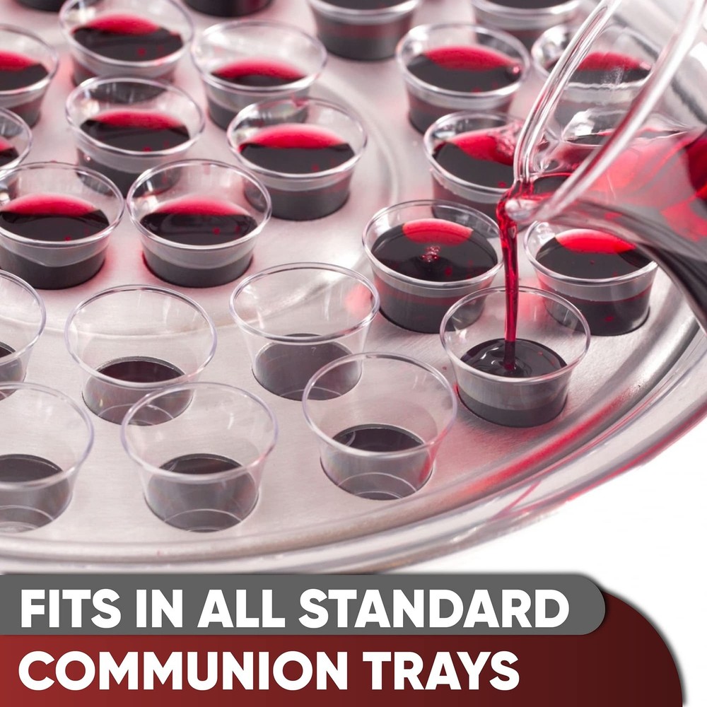 Steadfast Selections Bulk Premium 2000 Plastic Communion Cups Small, Multiple