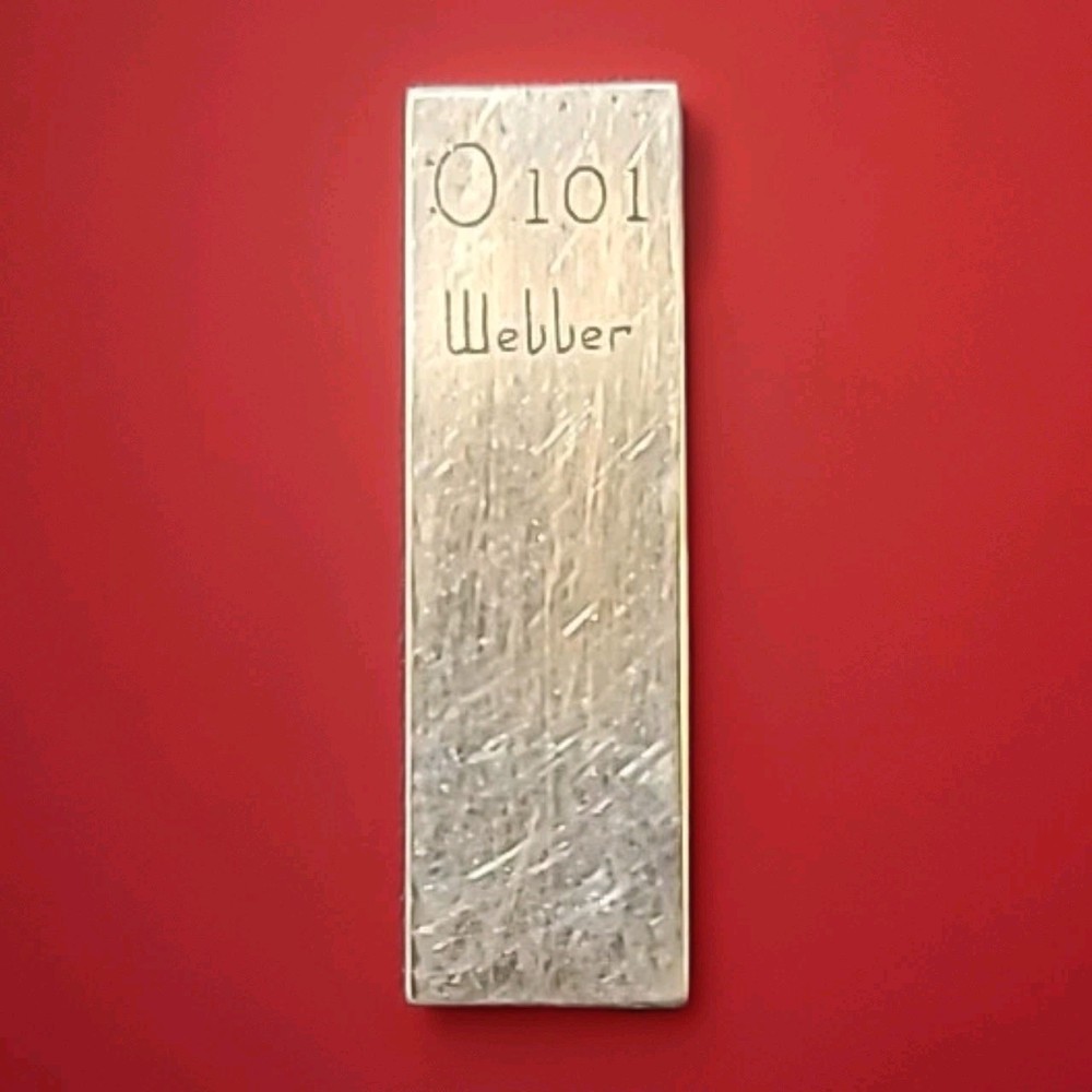 0.101 Webber Starrett Rectangular Steel Gage Gauge Block.