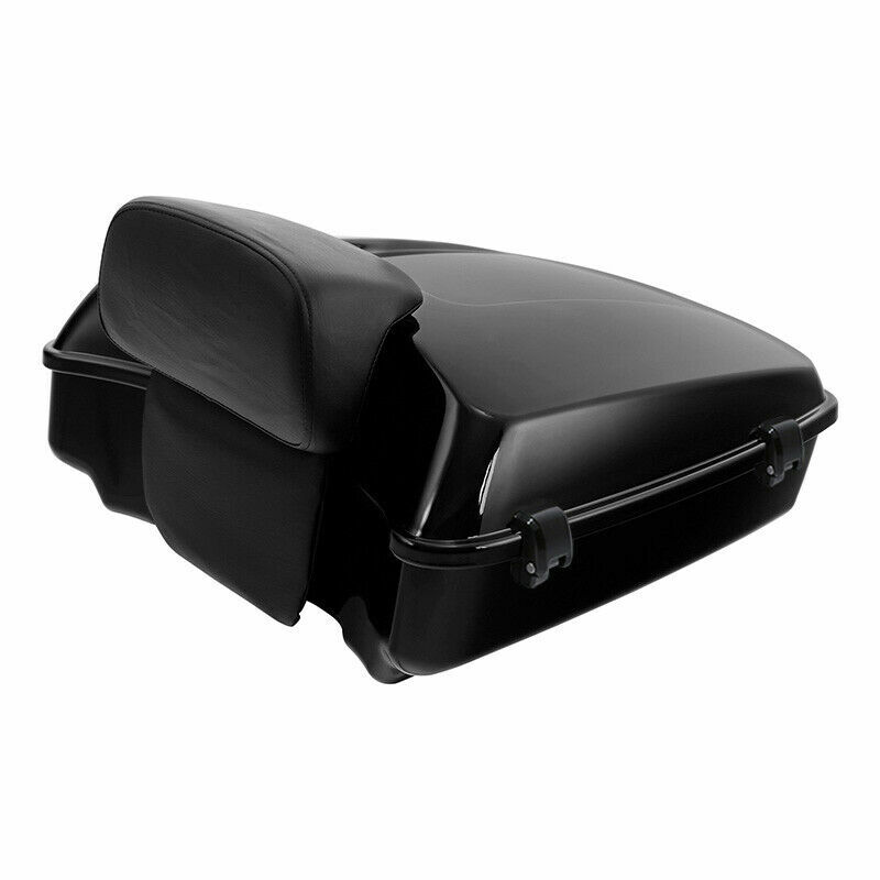 Chopped Pack Trunk Backrest Rack Fit For Harley Tour Pak Touring Glide 2014-2023