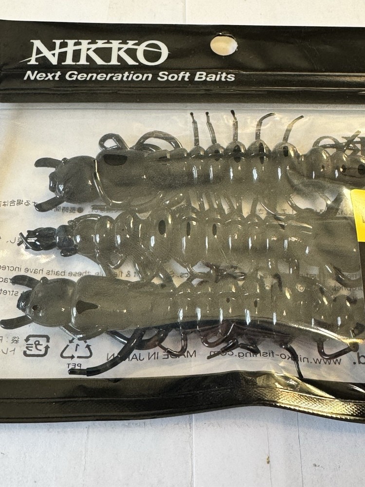 Nikko Hellgrammite Creature Bait 4.25” Obsidian