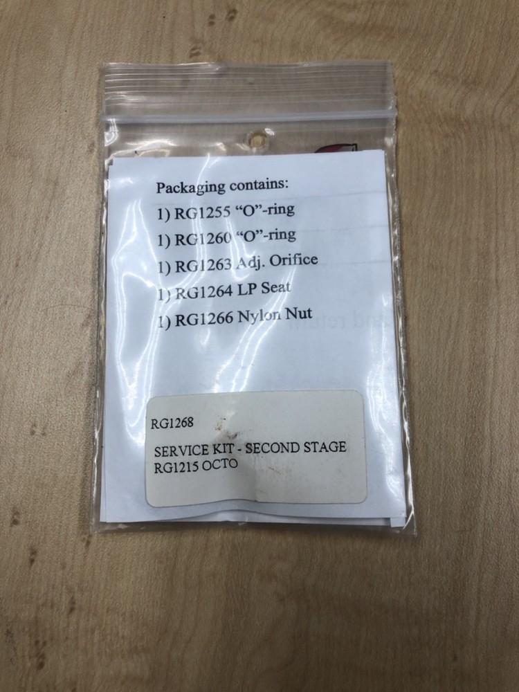 Dive Rite RG1215 Second Stage Service Kit New