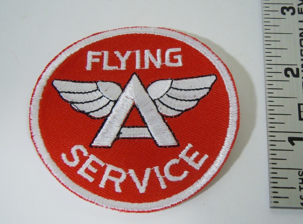 FLYING A SERVICE Embroidered Iron On Uniform-Jacket Patch 2.75"