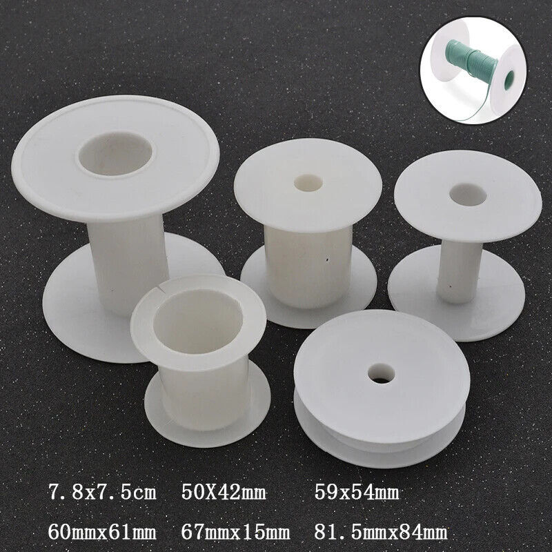 5x Multiple sizes Plastic Reels wheel Bobbins Spools Empty Bobbin wire winding