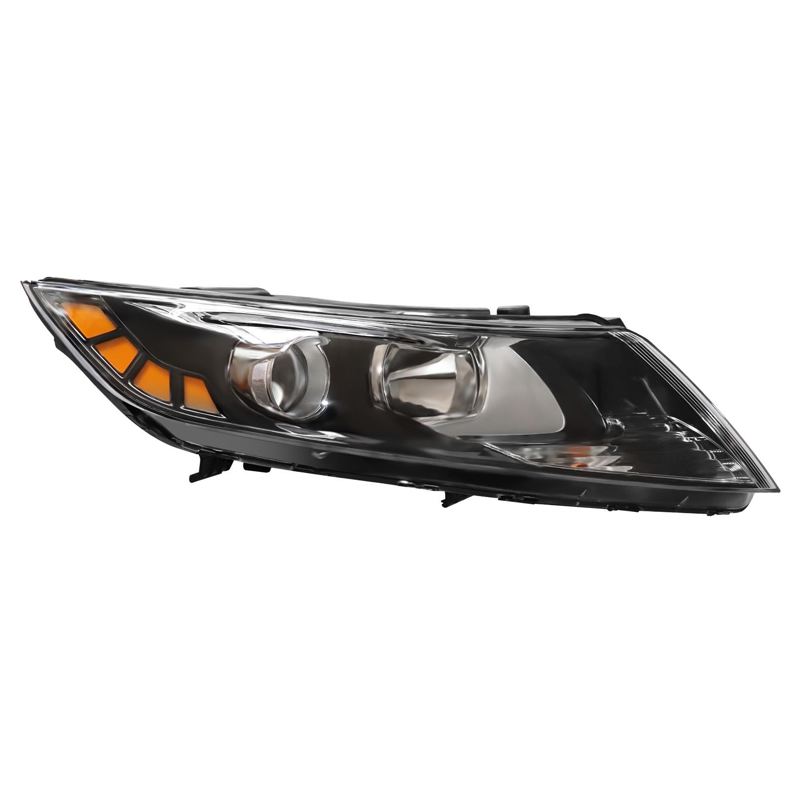 Right Side Halogen Headlight for 2011-2013 Kia Optima, LED Side Marker OE Style