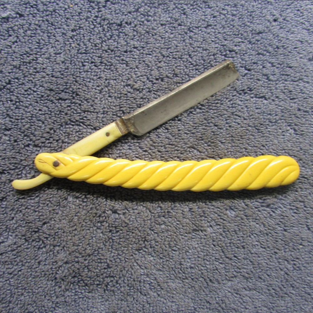 Straight Razor: Unbranded / Rope Pattern Handles