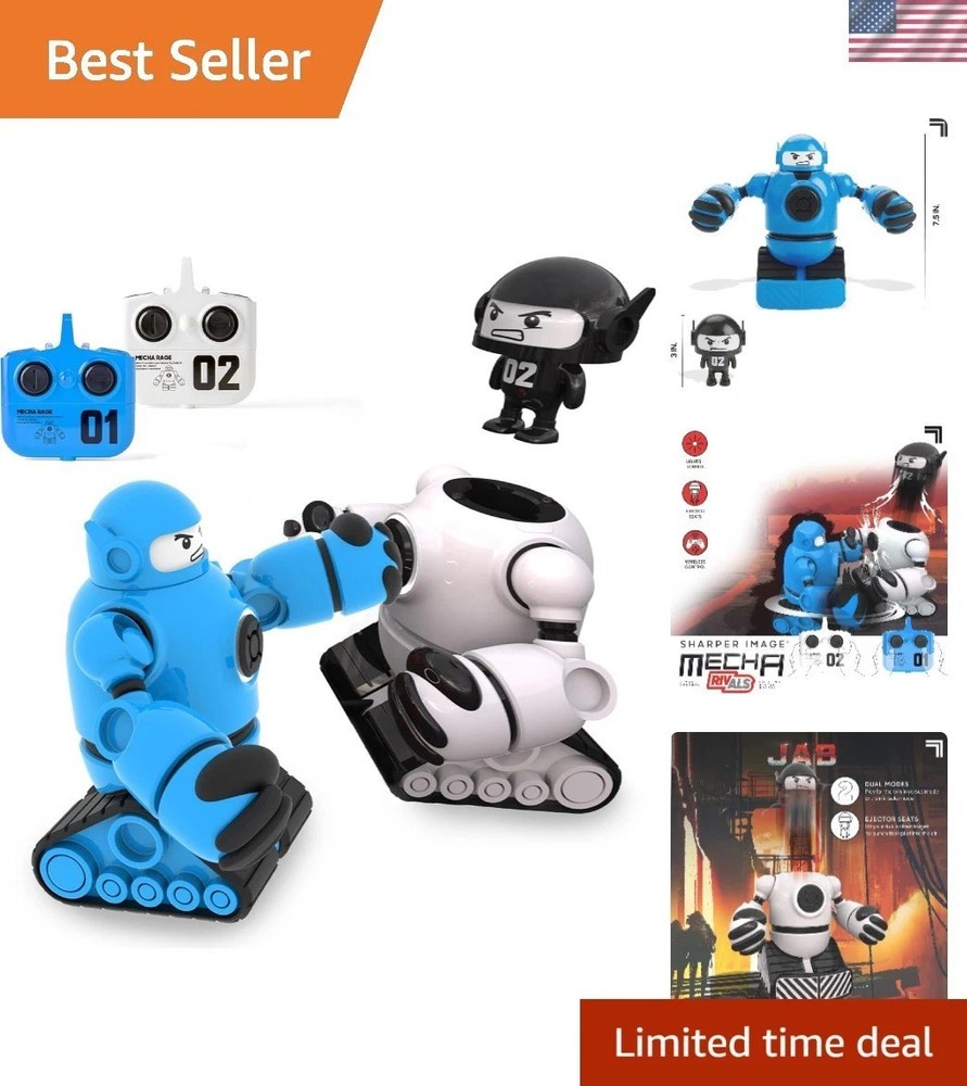 Jib vs. Jab: Wireless RC Robot Fighters with Ejector Action & Combo Attacks