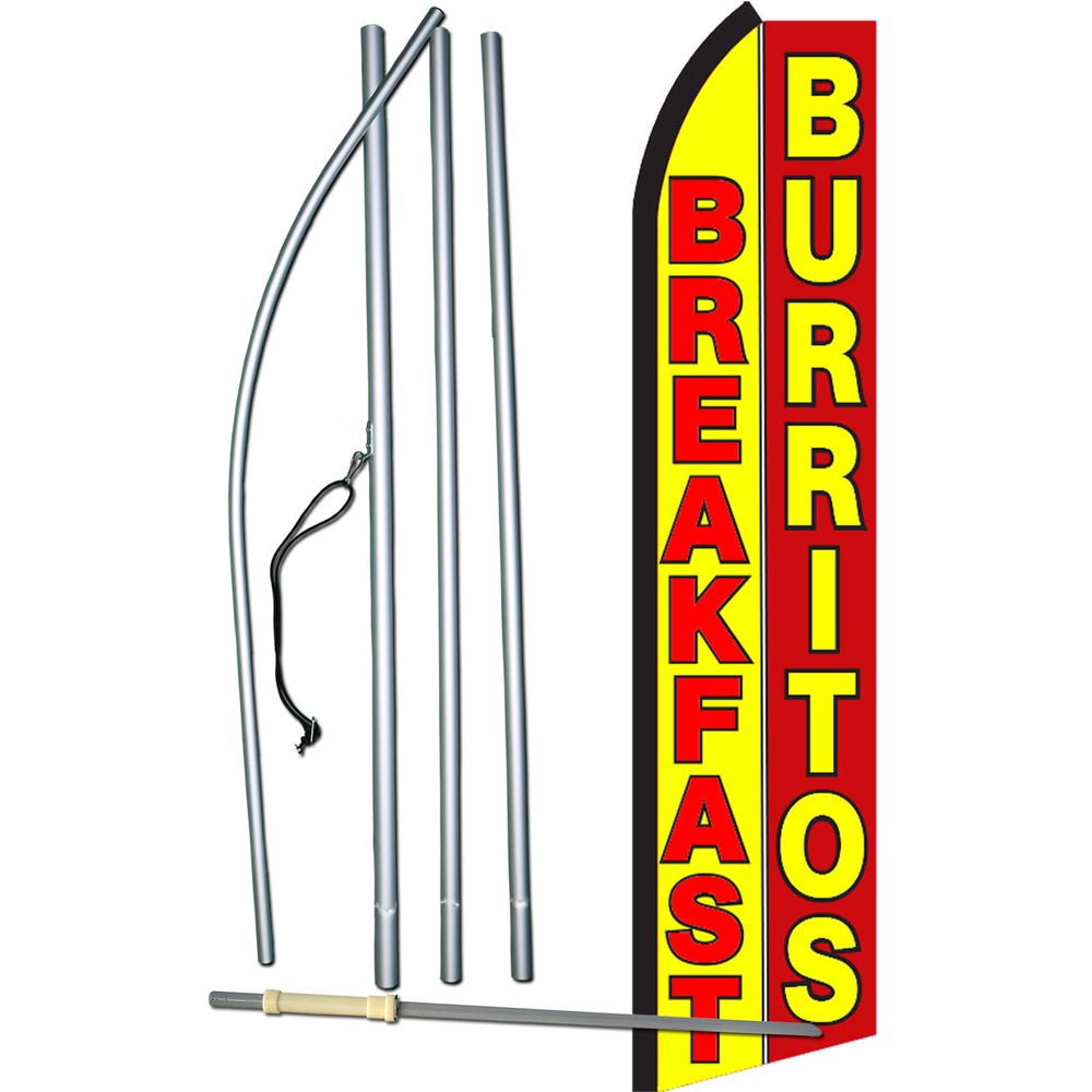 Breakfast Burritos Swooper Flag Kit