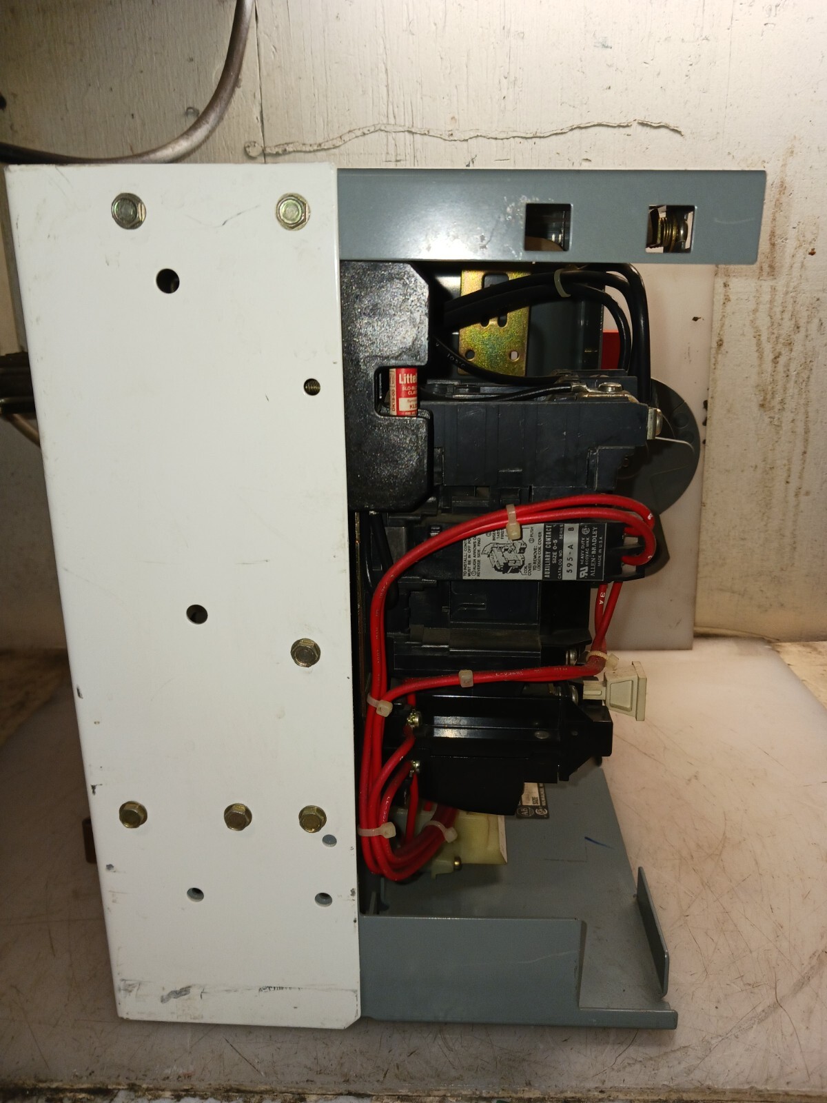 ALLEN BRADLEY 2100 FUSIBLE SIZE 1 STARTER MCC BUCKET 509-BOD 12" WITH DOOR