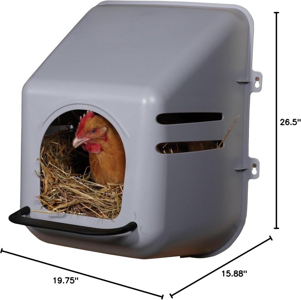 Little Giant Large Nesting Box Wall Mount Plastic Nesting Box