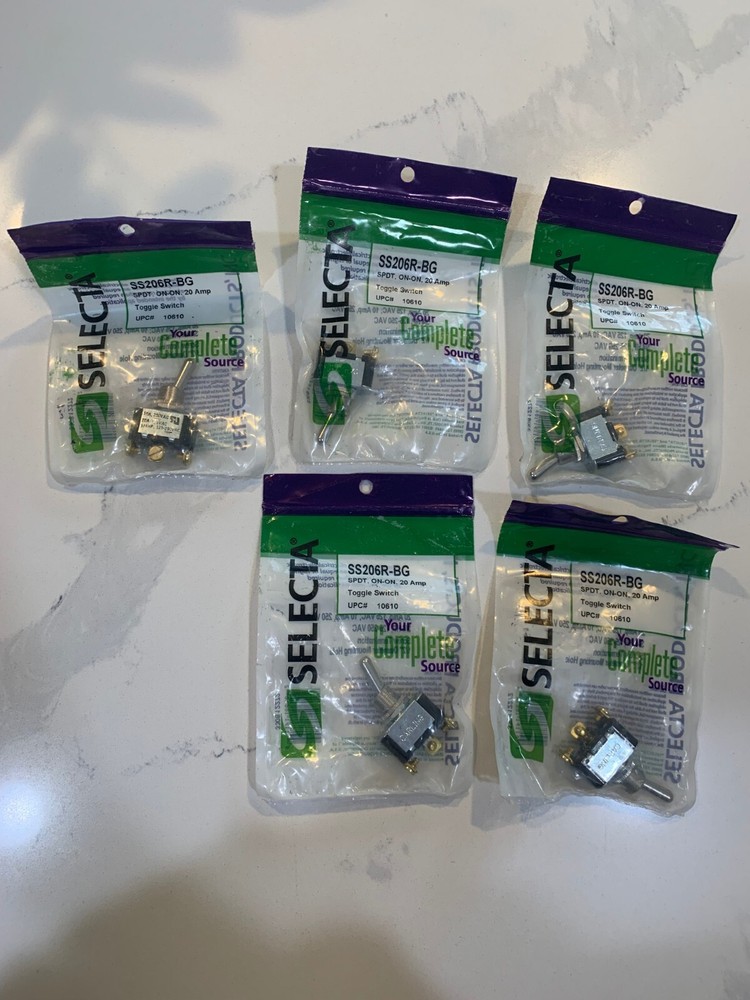 Selecta SS206R-BG Toggle Switch 5pc
