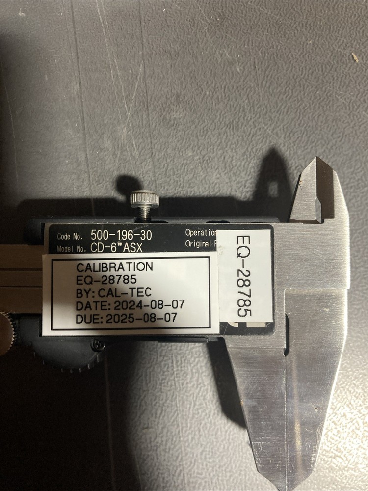 MITUTOYO Digimatic MODEL CD-6 Digital CALIPER 500-351