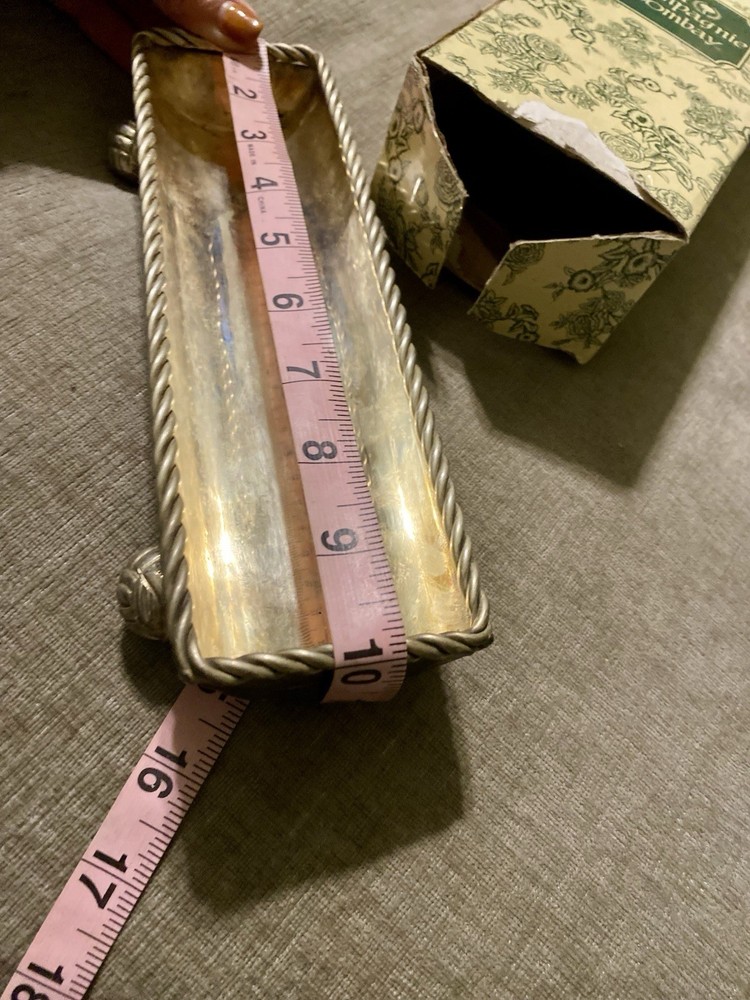 La Compagnie Bombay Silver Plated Cracker Boat Made In India with Original Box