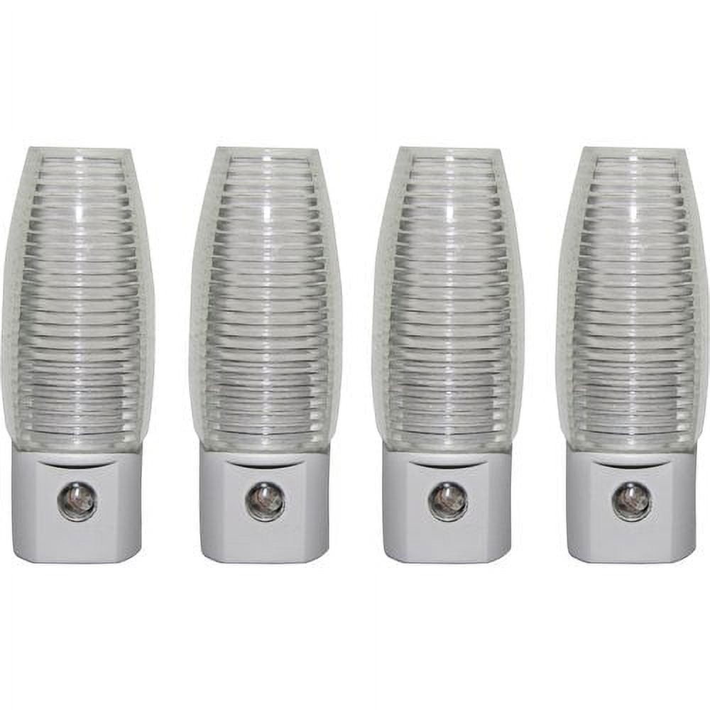 4-Pack LED Automatic Light-Sensing Night Light, Soft White, 3.55in by 1.8797