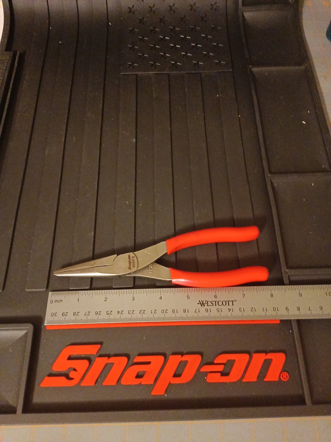 Snap On 96acf 8" talon grip needle nose pliers red Tool NEW🔥