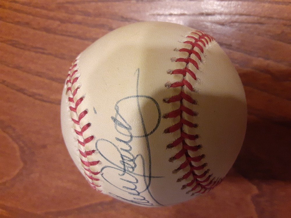 Sandy Almoar Jr Autographed Baseball