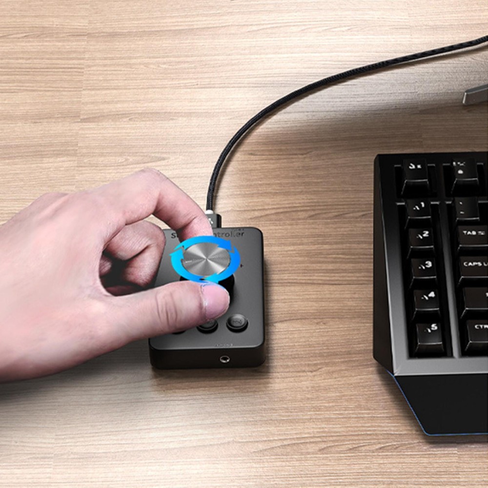 1 Pcs Multimedia Bluetooth Controller Knob With USB Cable For Window7 / 8/10 A