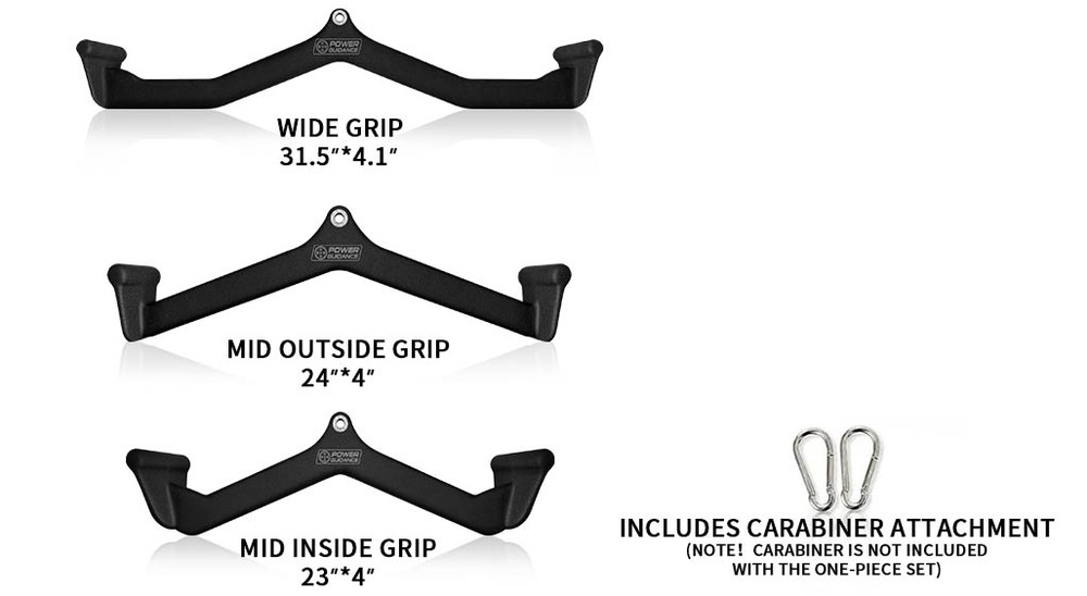 3 PIECES POWER GUIDANCE LAT Pulldown Attachments Pull down Bar Ergonomic Handle